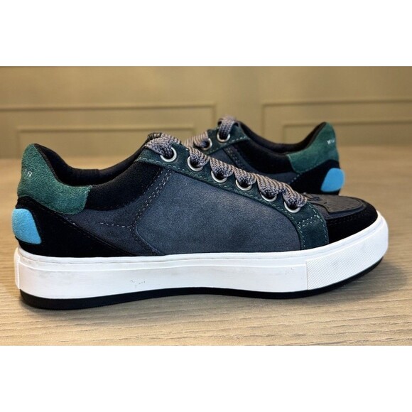 Kurt Geiger Men’s Southbank Tag Sneaker Black Green . Size 8 US (41 EU) main image 5